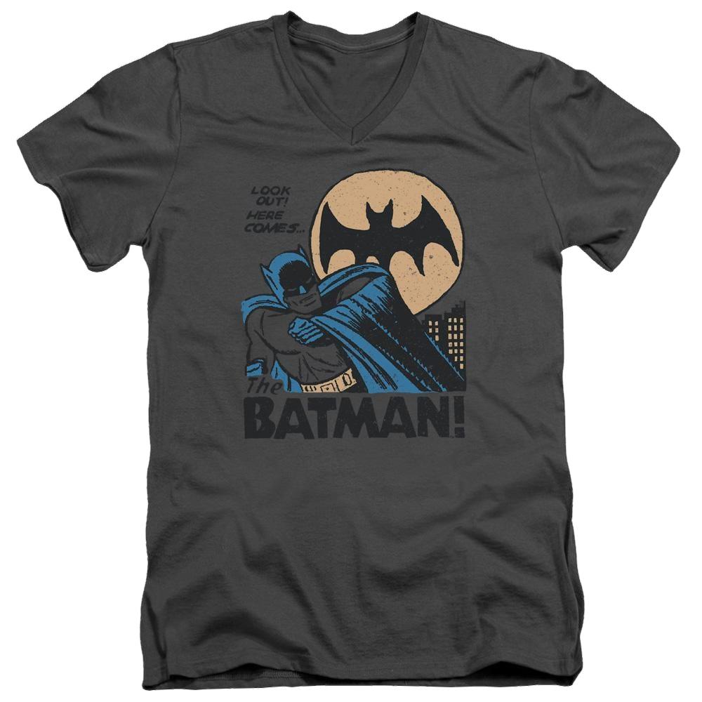 DC Comics Look Out - Men's V-Neck T-Shirt Men's V-Neck T-Shirt Batman