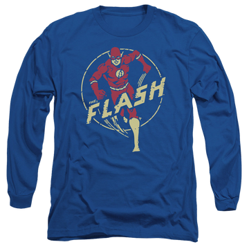 Royal men's long sleeve t-shirt with Flash Comics graphic