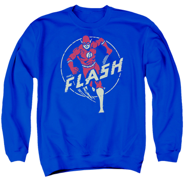 Royal men's crewneck sweatshirt with Flash Comics graphic