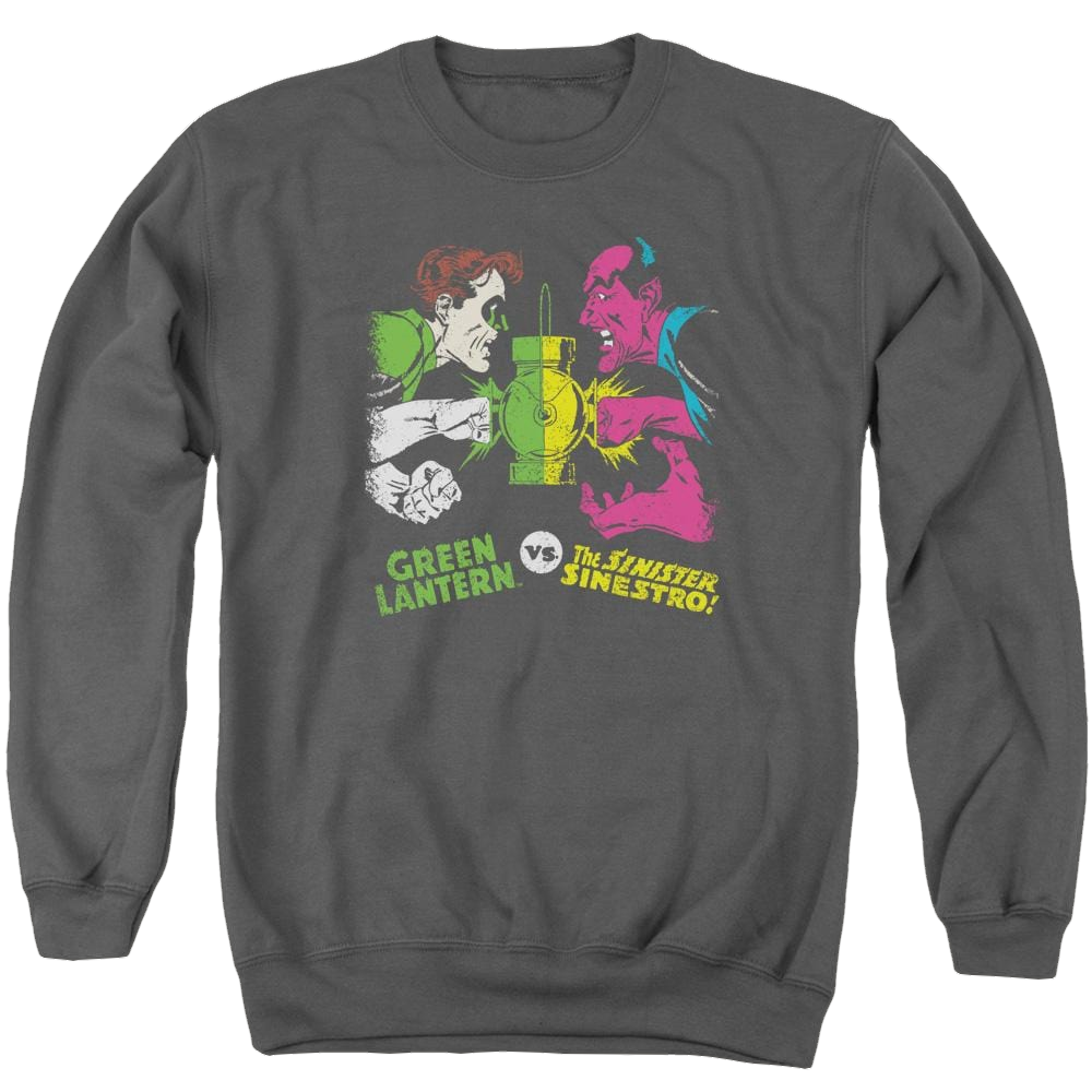 DC Comics Gl Vs Sinestro - Men's Crewneck Sweatshirt Men's Crewneck Sweatshirt DC Comics