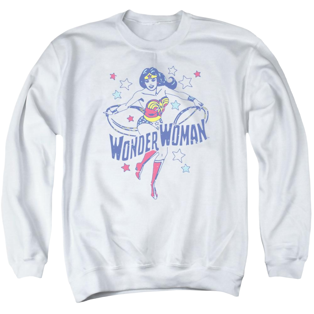 DC Comics Wonder Stars - Men's Crewneck Sweatshirt Men's Crewneck Sweatshirt Wonder Woman