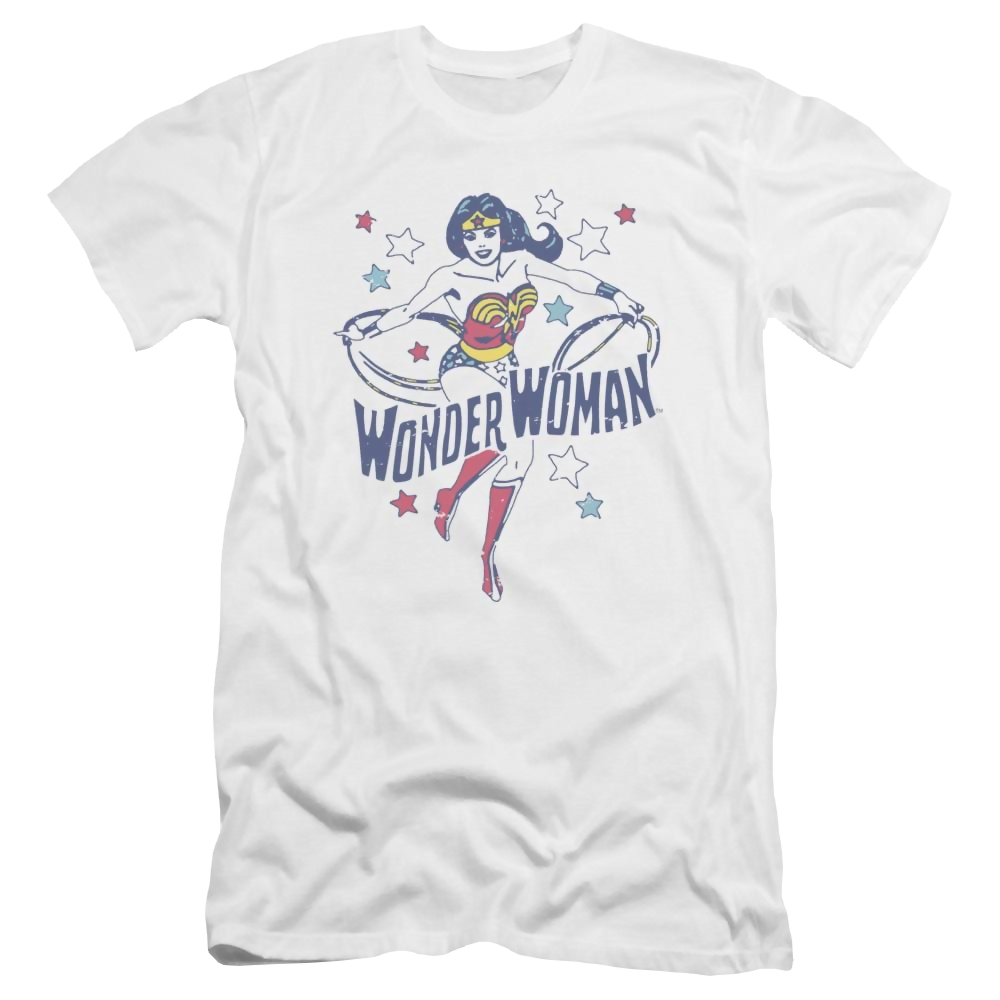 DC Comics Wonder Stars - Men's Premium Slim Fit T-Shirt Men's Premium Slim Fit T-Shirt Wonder Woman
