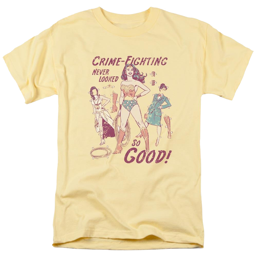 DC Comics Ww Paper Doll - Men's Regular Fit T-Shirt Men's Regular Fit T-Shirt Wonder Woman