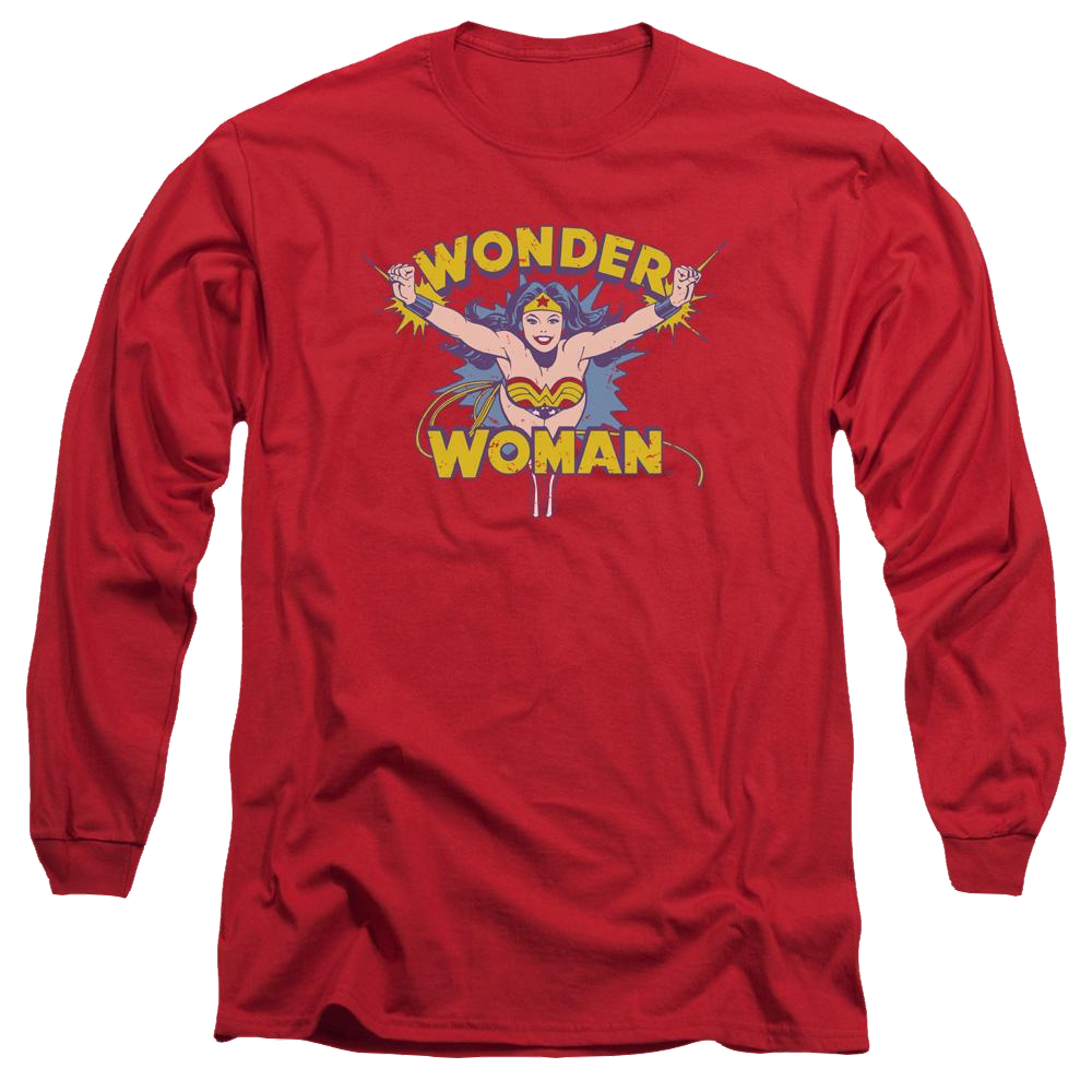 DC Comics Flying Through - Men's Long Sleeve T-Shirt Men's Long Sleeve T-Shirt Wonder Woman
