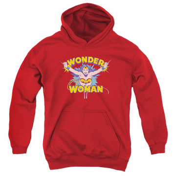 Wonder Woman Flying Through - Youth Hoodie Youth Hoodie (Ages 8-12) Wonder Woman