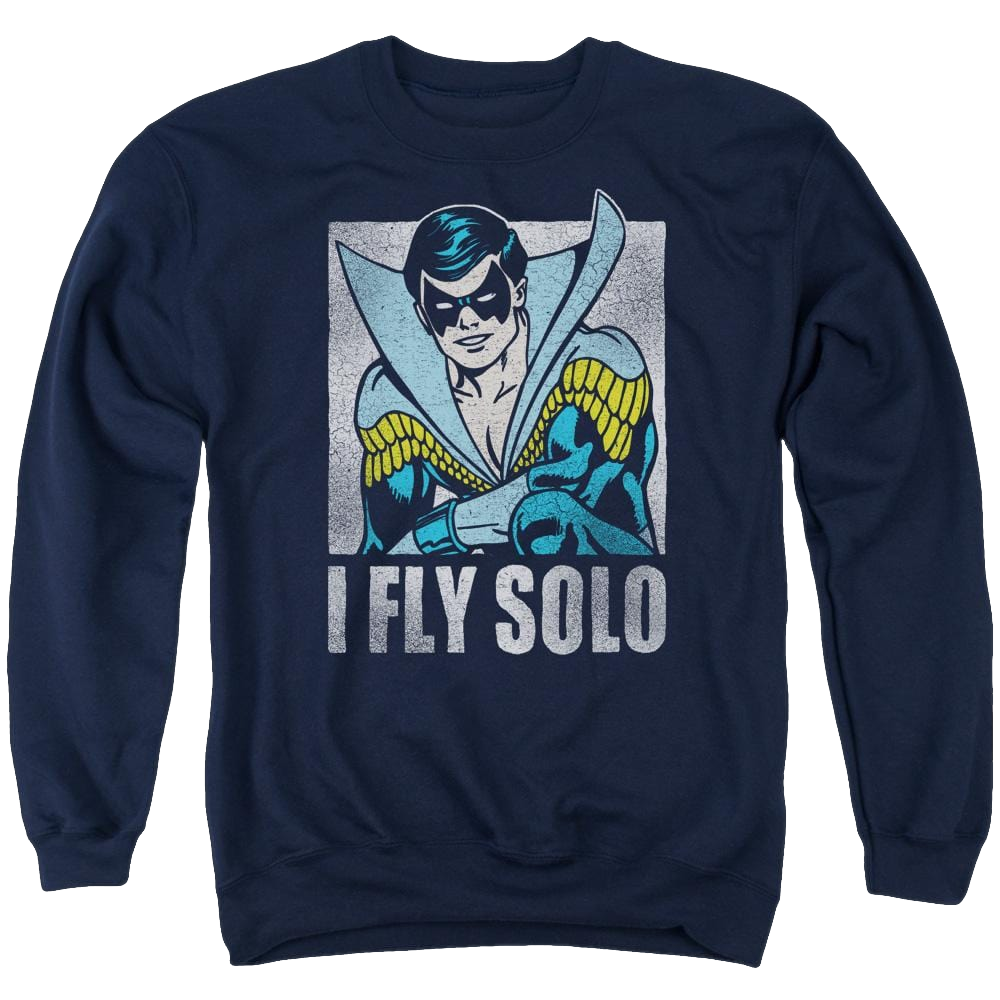DC Comics Fly Solo - Men's Crewneck Sweatshirt Men's Crewneck Sweatshirt Nightwing
