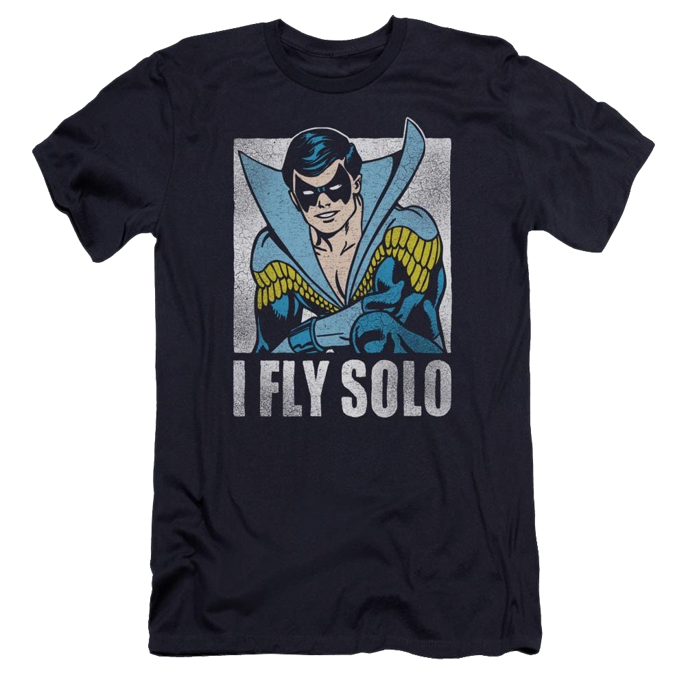 Dc Fly Solo Premium Adult Slim Fit T-Shirt Men's Premium Slim Fit T-Shirt Nightwing
