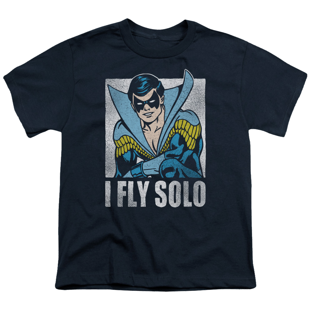 Nightwing Fly Solo - Youth T-Shirt Youth T-Shirt (Ages 8-12) Nightwing