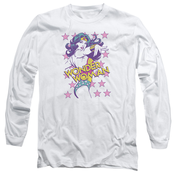 White men's long sleeve t-shirt with Superman DC Comics Valiant graphic