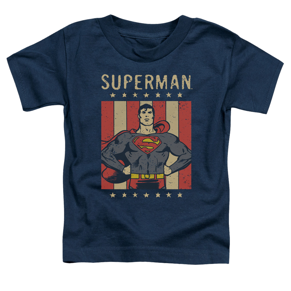 Superman Retro Liberty - Toddler T-Shirt Toddler T-Shirt Superman