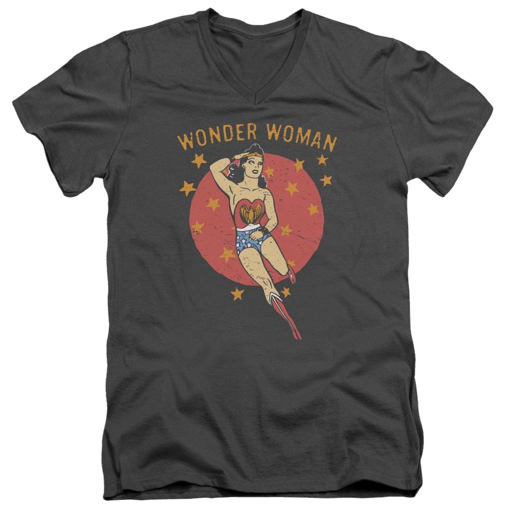 DC Comics Wonder Circle - Men's V-Neck T-Shirt Men's V-Neck T-Shirt Wonder Woman