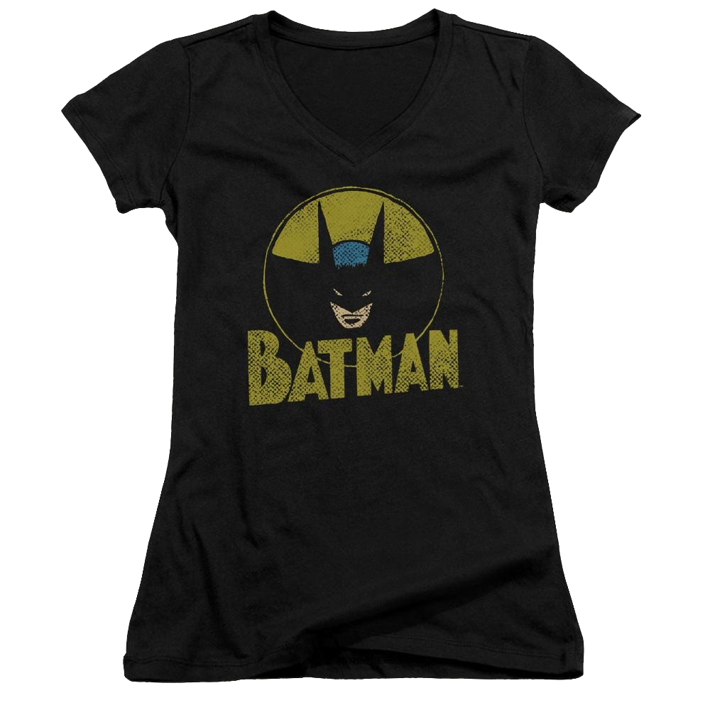 DC Comics Circle Bat - Juniors V-Neck T-Shirt Juniors V-Neck T-Shirt Batman