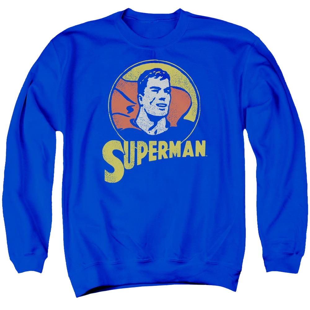 DC Comics Super Circle - Men's Crewneck Sweatshirt Men's Crewneck Sweatshirt Superman