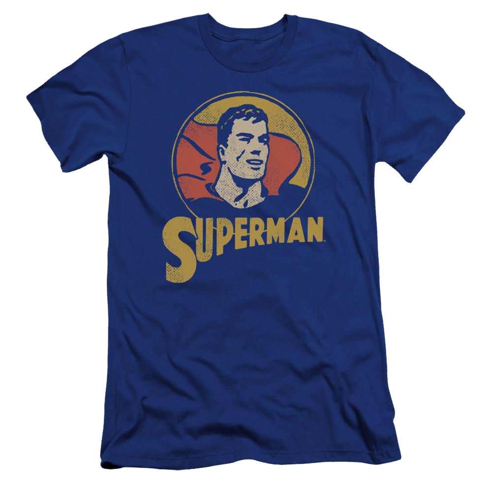 DC Comics Super Circle - Men's Premium Slim Fit T-Shirt Men's Premium Slim Fit T-Shirt Superman