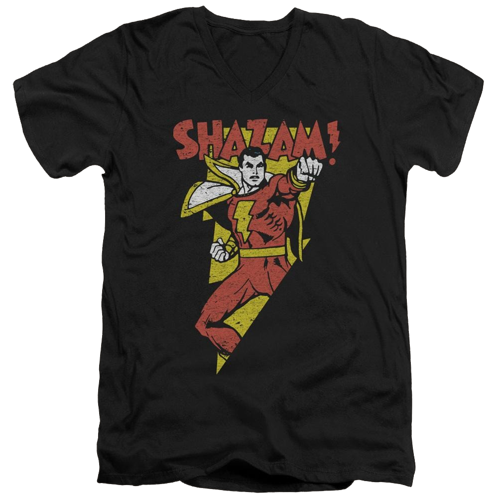 DC Comics In Bolt - Men's V-Neck T-Shirt Men's V-Neck T-Shirt Shazam