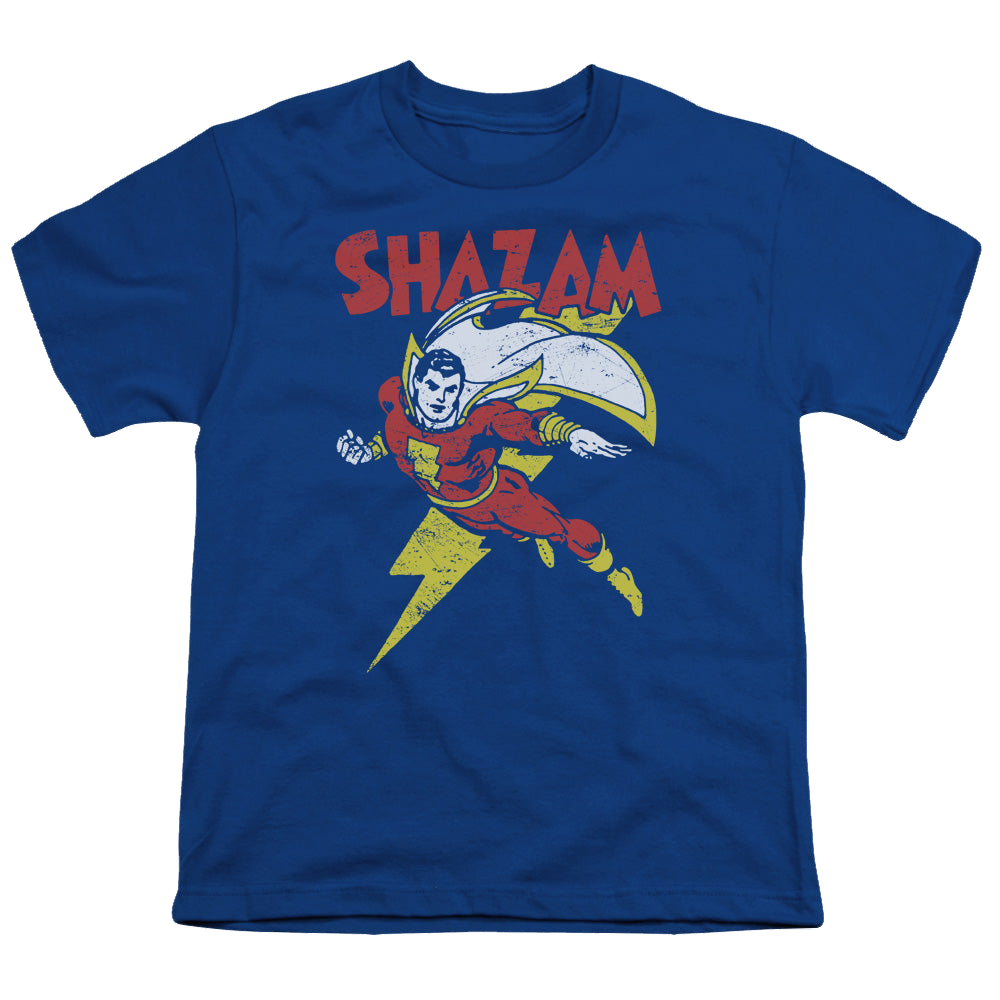 Shazam Lets Fly - Youth T-Shirt Youth T-Shirt (Ages 8-12) Shazam