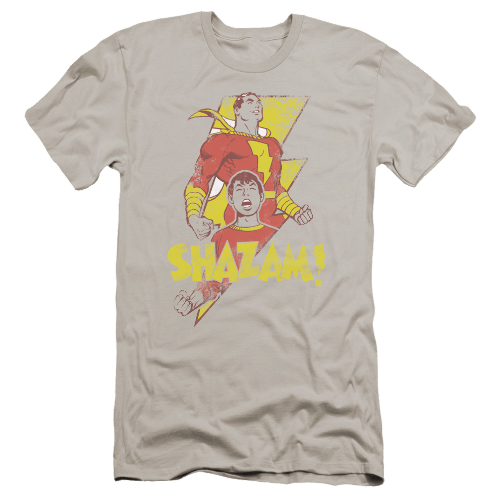 DC Comics Transformation - Men's Premium Slim Fit T-Shirt Men's Premium Slim Fit T-Shirt Shazam