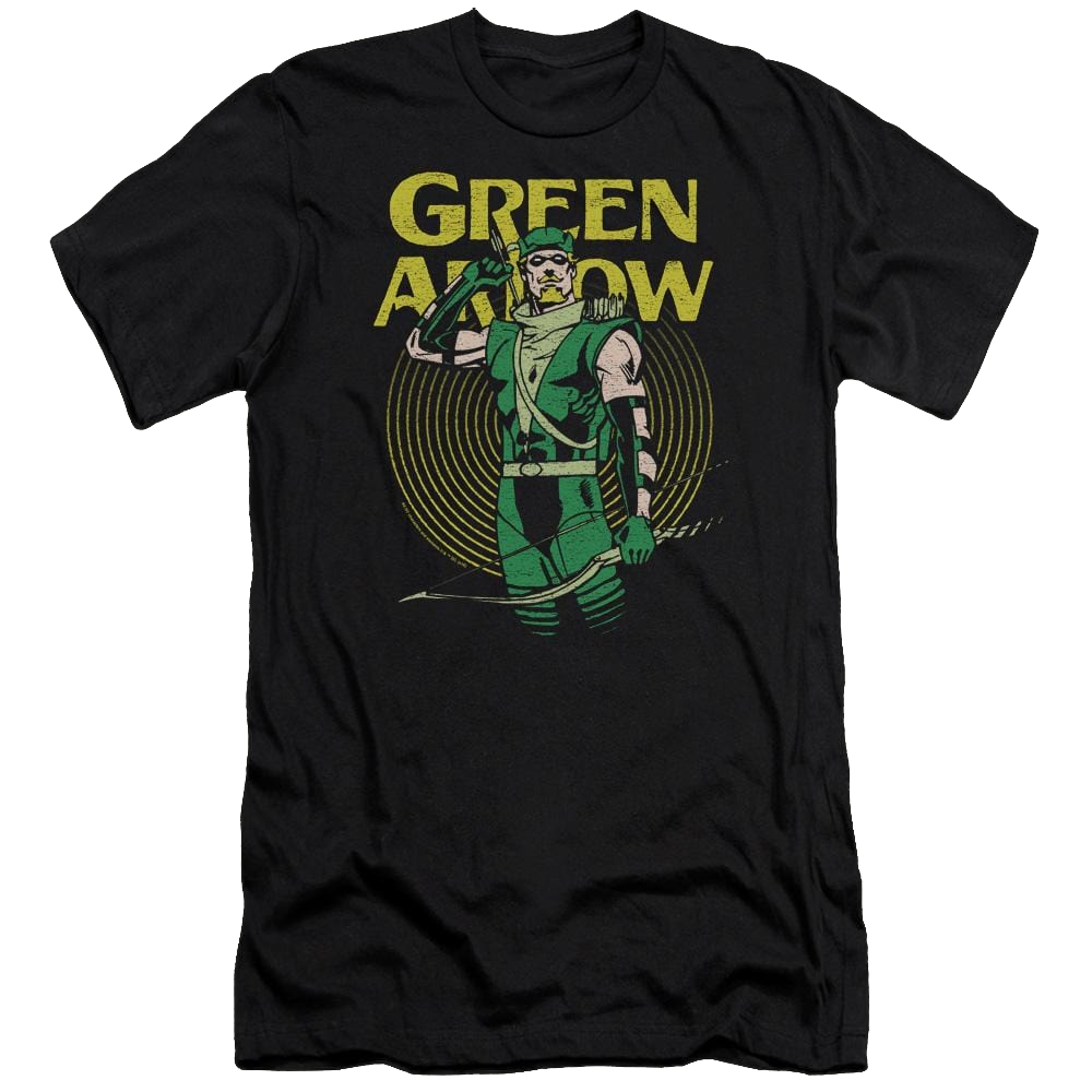 DC Comics Pull - Men's Premium Slim Fit T-Shirt Men's Premium Slim Fit T-Shirt Green Arrow