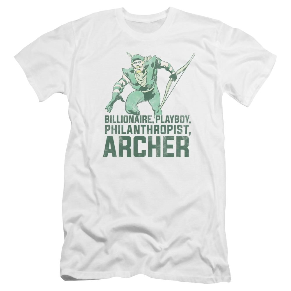 DC Comics Archer - Men's Premium Slim Fit T-Shirt Men's Premium Slim Fit T-Shirt Green Arrow
