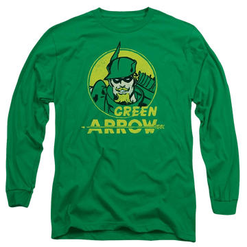 DC Comics Archer Circle - Men's Long Sleeve T-Shirt Men's Long Sleeve T-Shirt Green Arrow