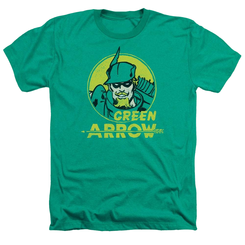 DC Comics Archer Circle - Men's Heather T-Shirt Men's Heather T-Shirt Green Arrow