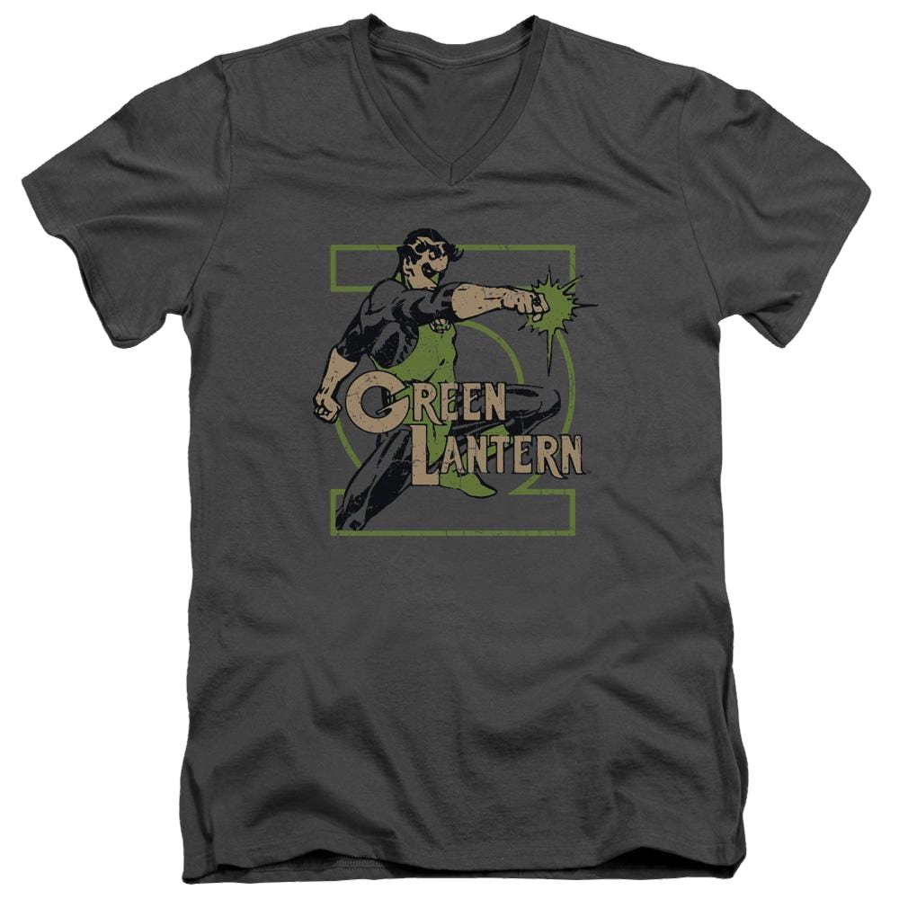 DC Comics Ring Power - Men's V-Neck T-Shirt Men's V-Neck T-Shirt Green Lantern