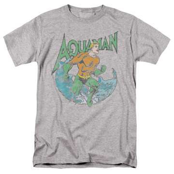 Athletic heather men's regular fit t-shirt with Aquaman Marco graphic