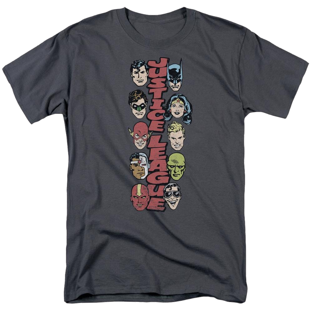 DC Comics Stacked Justice - Men's Regular Fit T-Shirt Men's Regular Fit T-Shirt Justice League