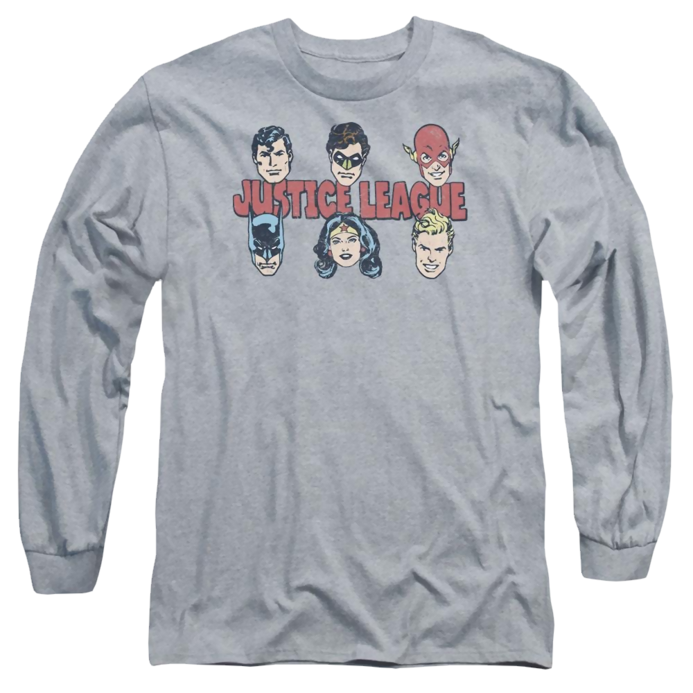 DC Comics Justice Lineup - Men's Long Sleeve T-Shirt Men's Long Sleeve T-Shirt Justice League