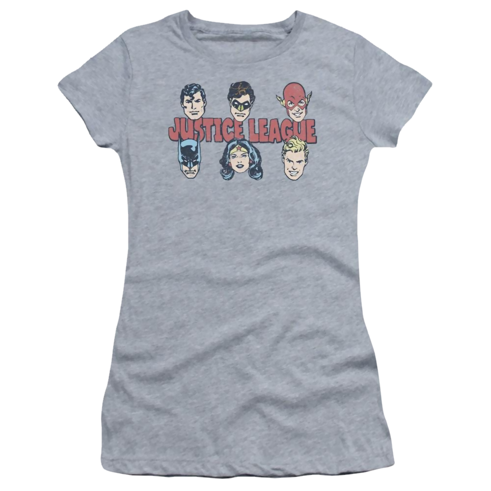 DC Comics Justice Lineup - Juniors T-Shirt Juniors T-Shirt Justice League