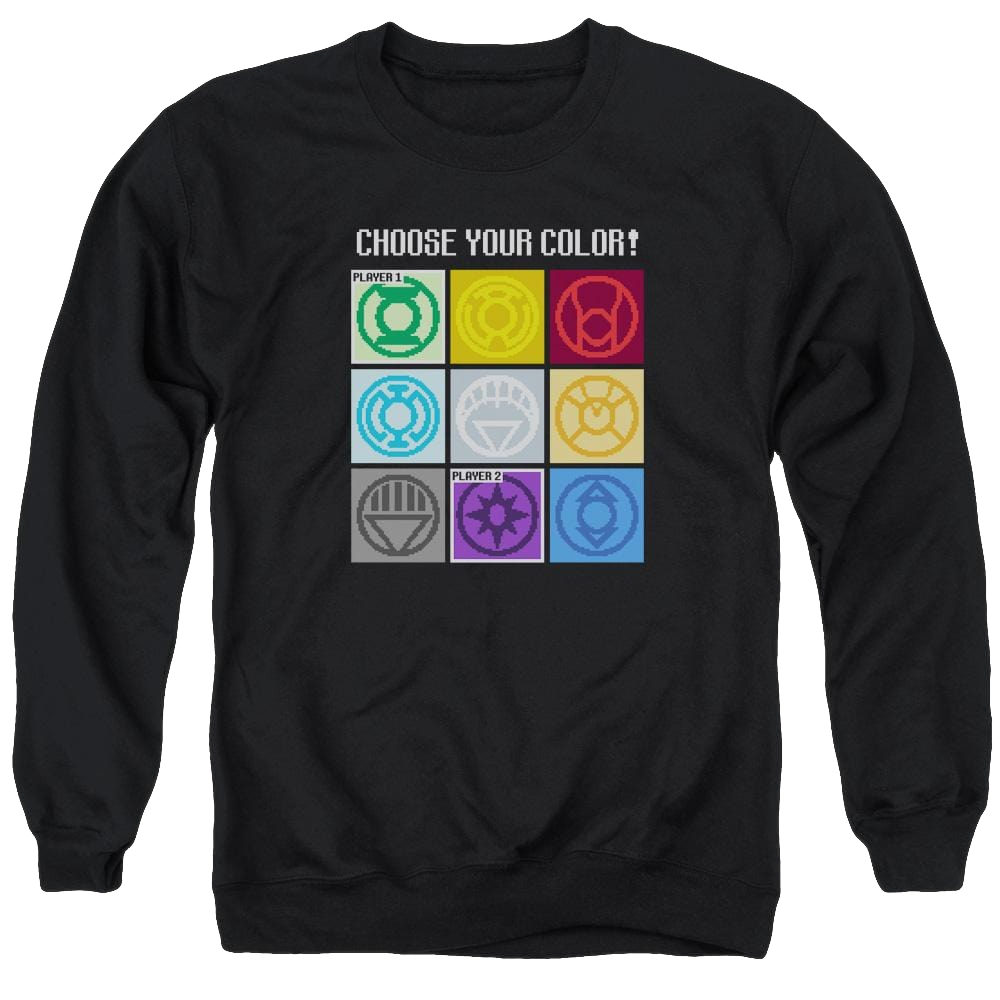 DC Comics Choose Your Color - Men's Crewneck Sweatshirt Men's Crewneck Sweatshirt Justice League