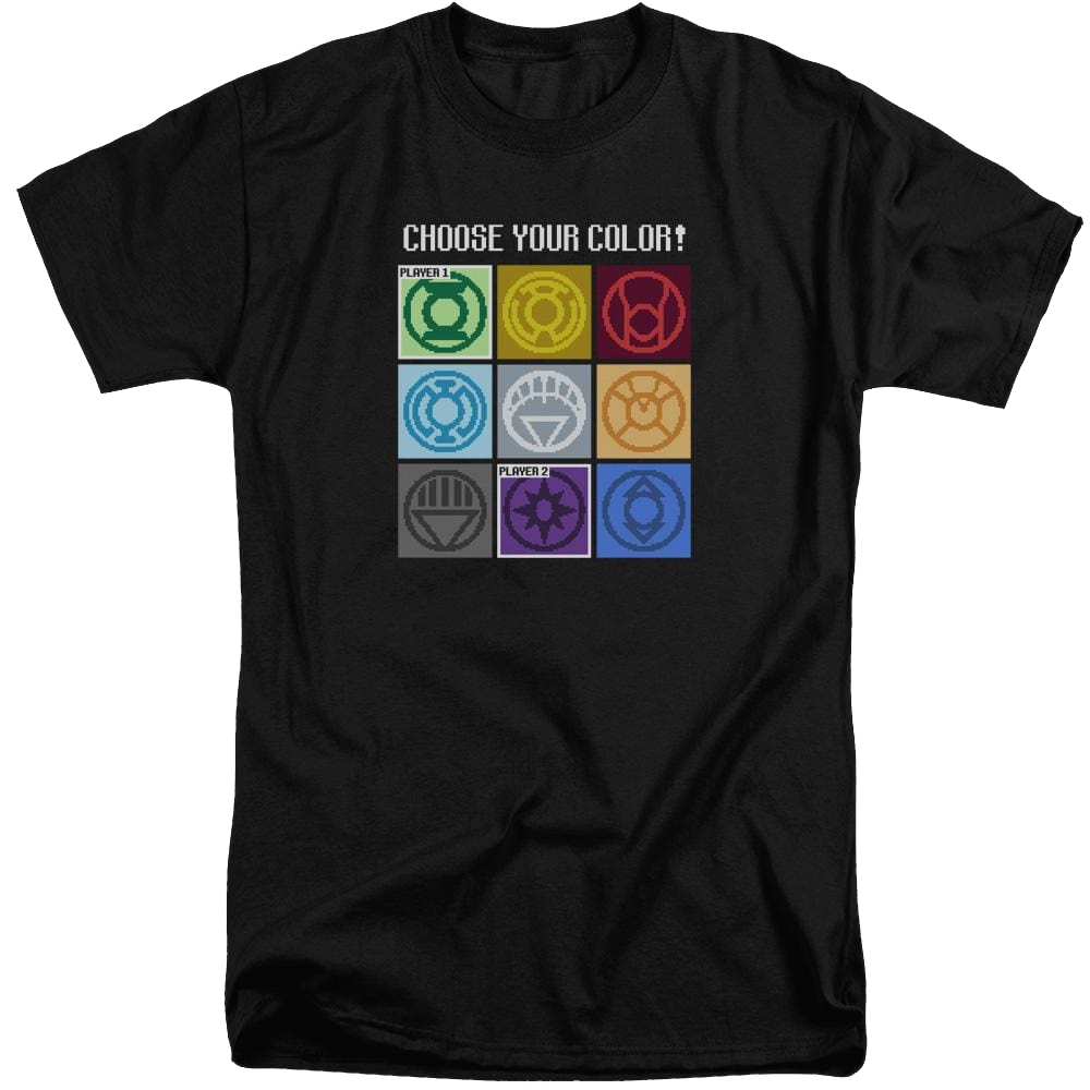 DC Comics Choose Your Color - Men's Tall Fit T-Shirt Men's Tall Fit T-Shirt Justice League