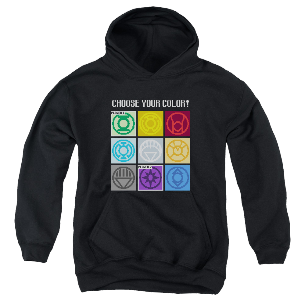 Justice League Choose Your Color - Youth Hoodie Youth Hoodie (Ages 8-12) Justice League