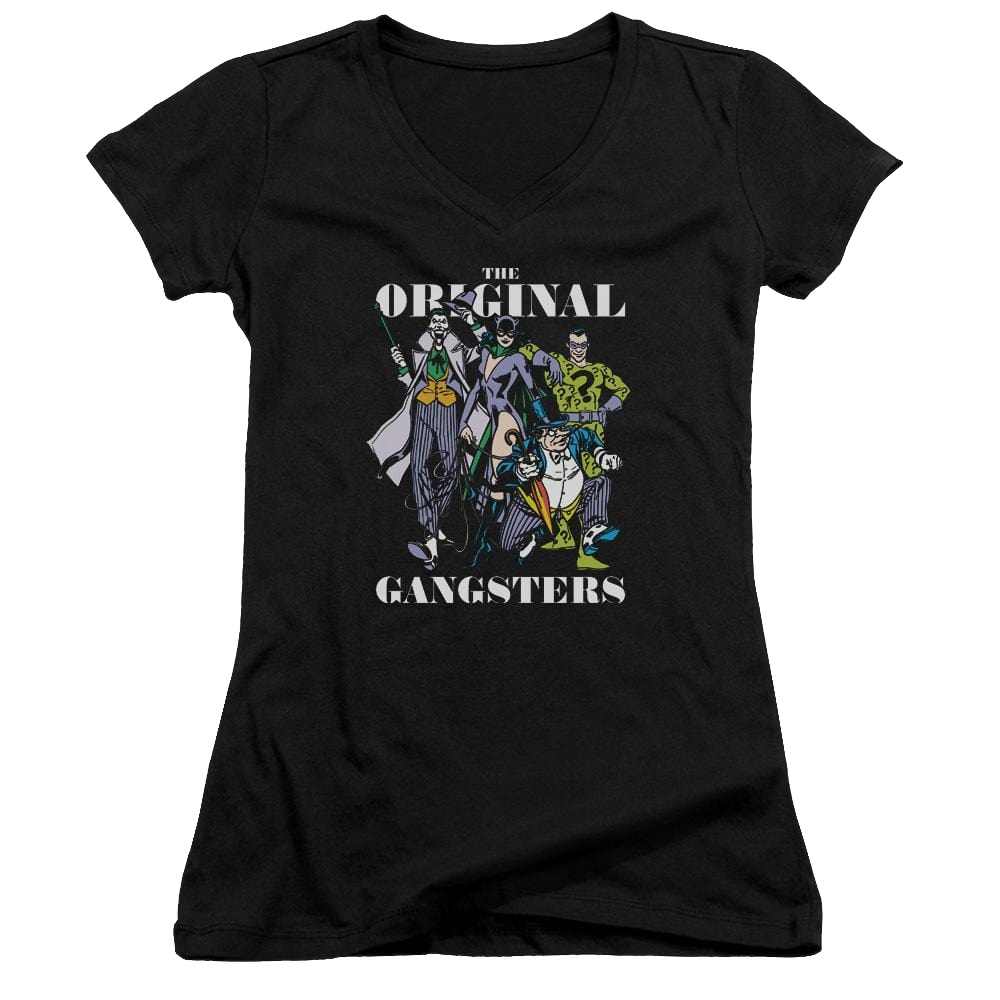DC Comics Original Gangsters - Juniors V-Neck T-Shirt Juniors V-Neck T-Shirt DC Comics