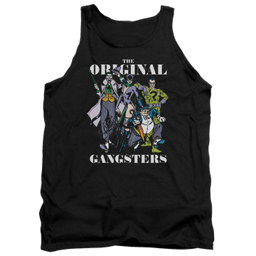 Black men's tank with DC Comics Original Gangsters graphic