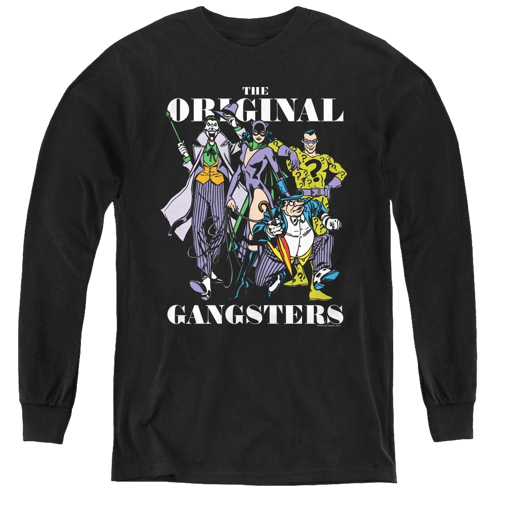 More Dc Characters Original Gangsters - Youth Long Sleeve T-Shirt Youth Long Sleeve T-Shirt DC Comics