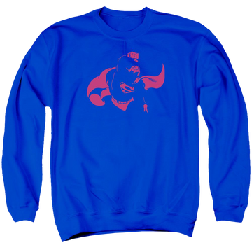 Royal men's crewneck sweatshirt with Superman DC Comics Super Min graphic
