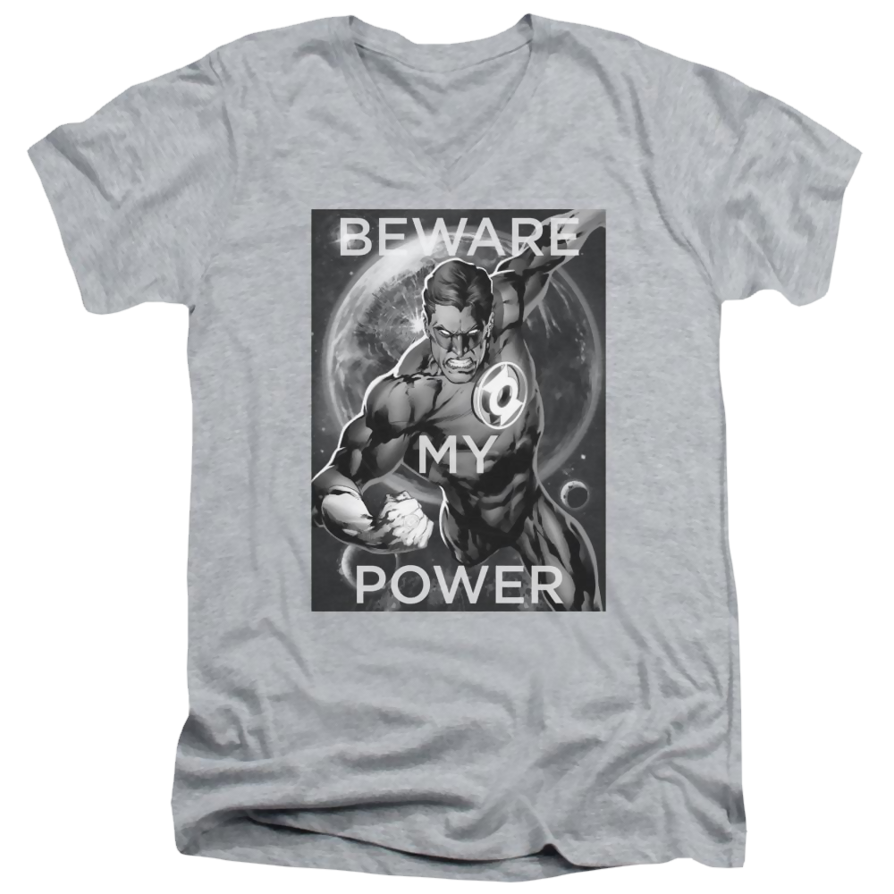 DC Comics Power - Men's V-Neck T-Shirt Men's V-Neck T-Shirt Green Lantern