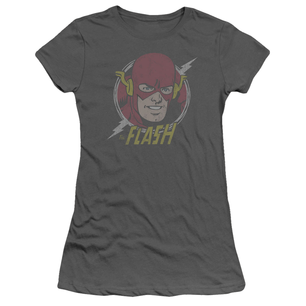 Flash, The Vintage Voltage - Juniors T-Shirt Juniors T-Shirt The Flash