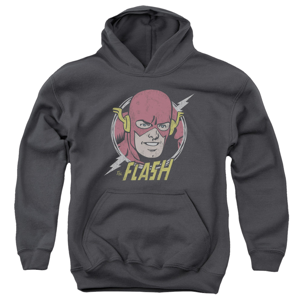 Flash, The Vintage Voltage - Youth Hoodie Youth Hoodie (Ages 8-12) The Flash