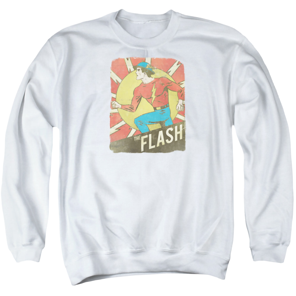 Flash, The Tattered Poster - Men's Crewneck Sweatshirt Men's Crewneck Sweatshirt The Flash