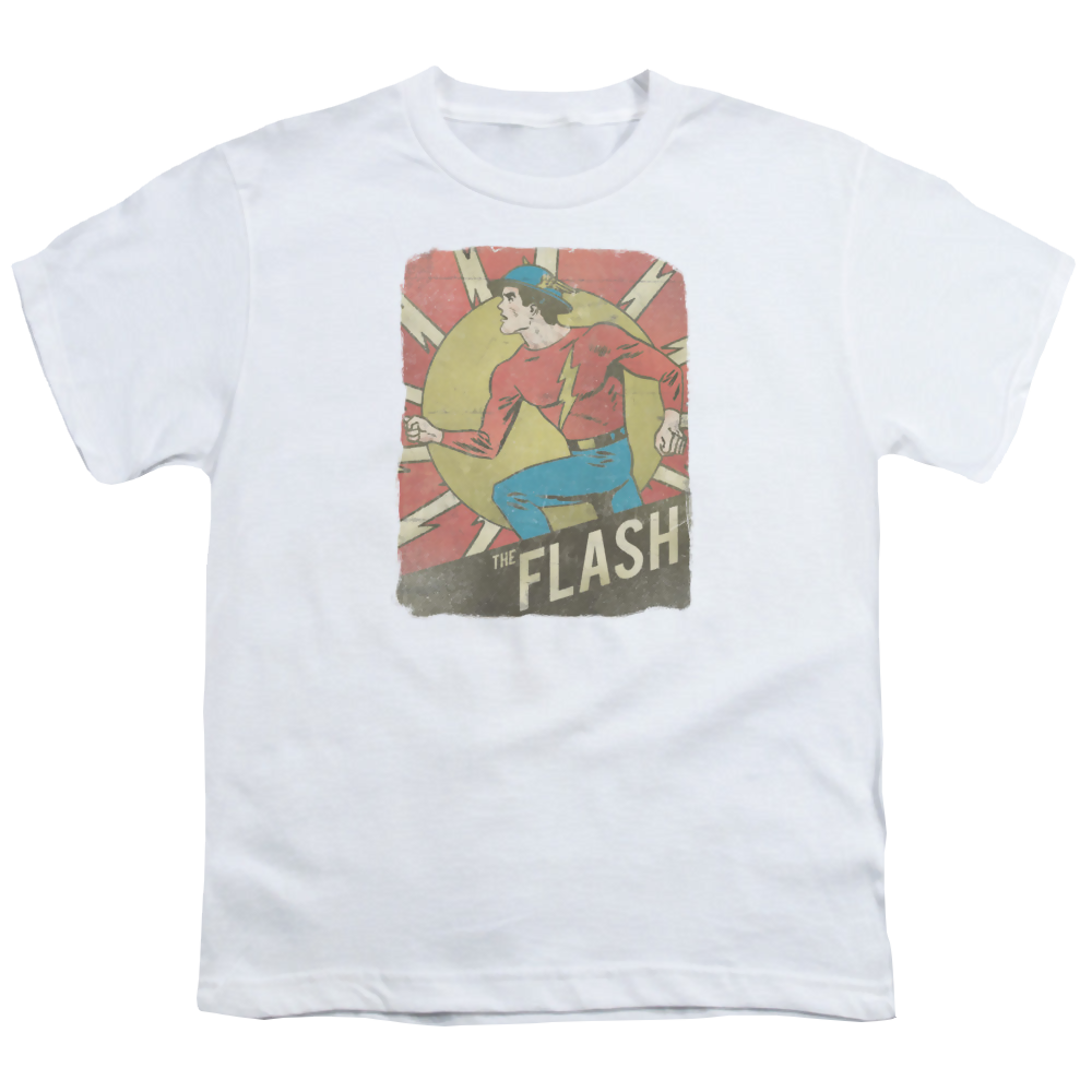Flash, The Tattered Poster - Youth T-Shirt Youth T-Shirt (Ages 8-12) The Flash