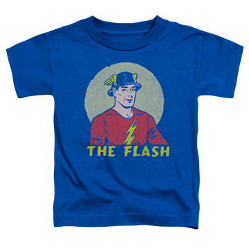 Royal toddler t-shirt with The Flash Faded Circle graphic