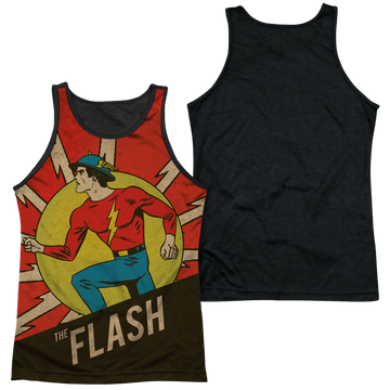 The Flash Vintage Comic Flash men's black back tank