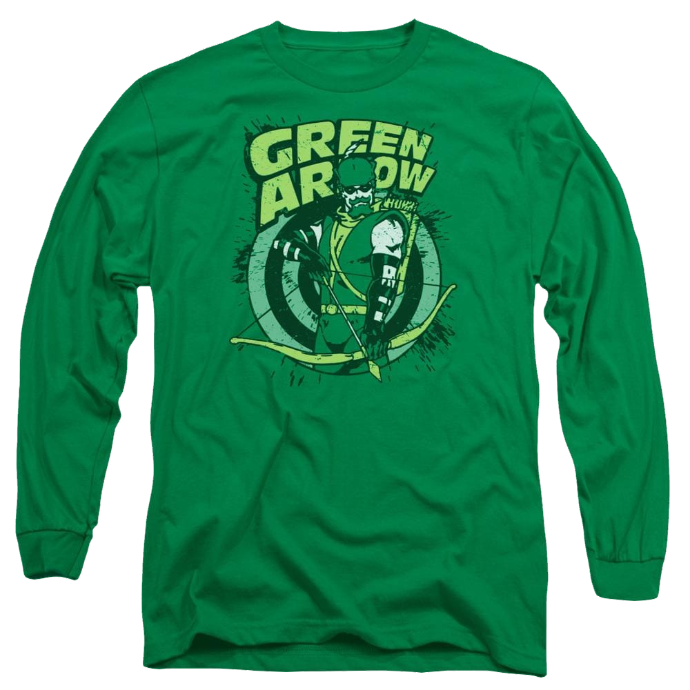 DC Comics On Target - Men's Long Sleeve T-Shirt Men's Long Sleeve T-Shirt Green Arrow
