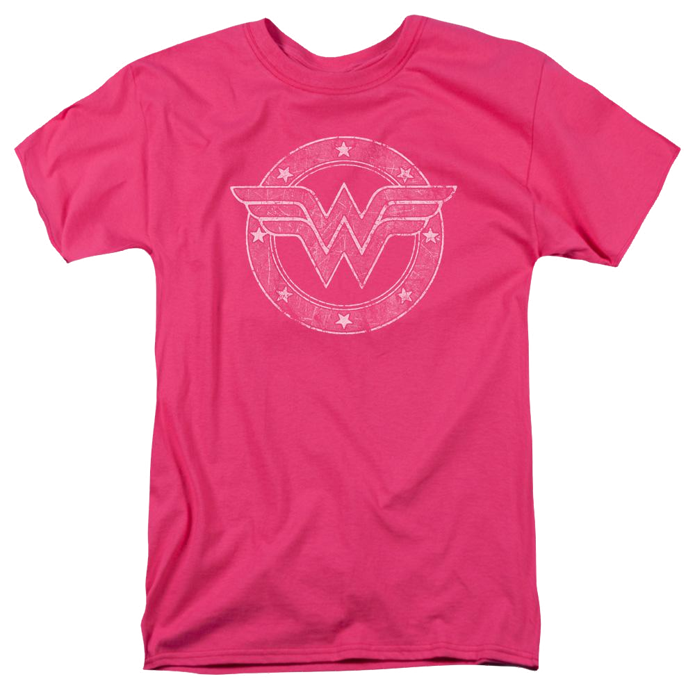 DC Comics Tattered Emblem - Men's Regular Fit T-Shirt Men's Regular Fit T-Shirt Wonder Woman