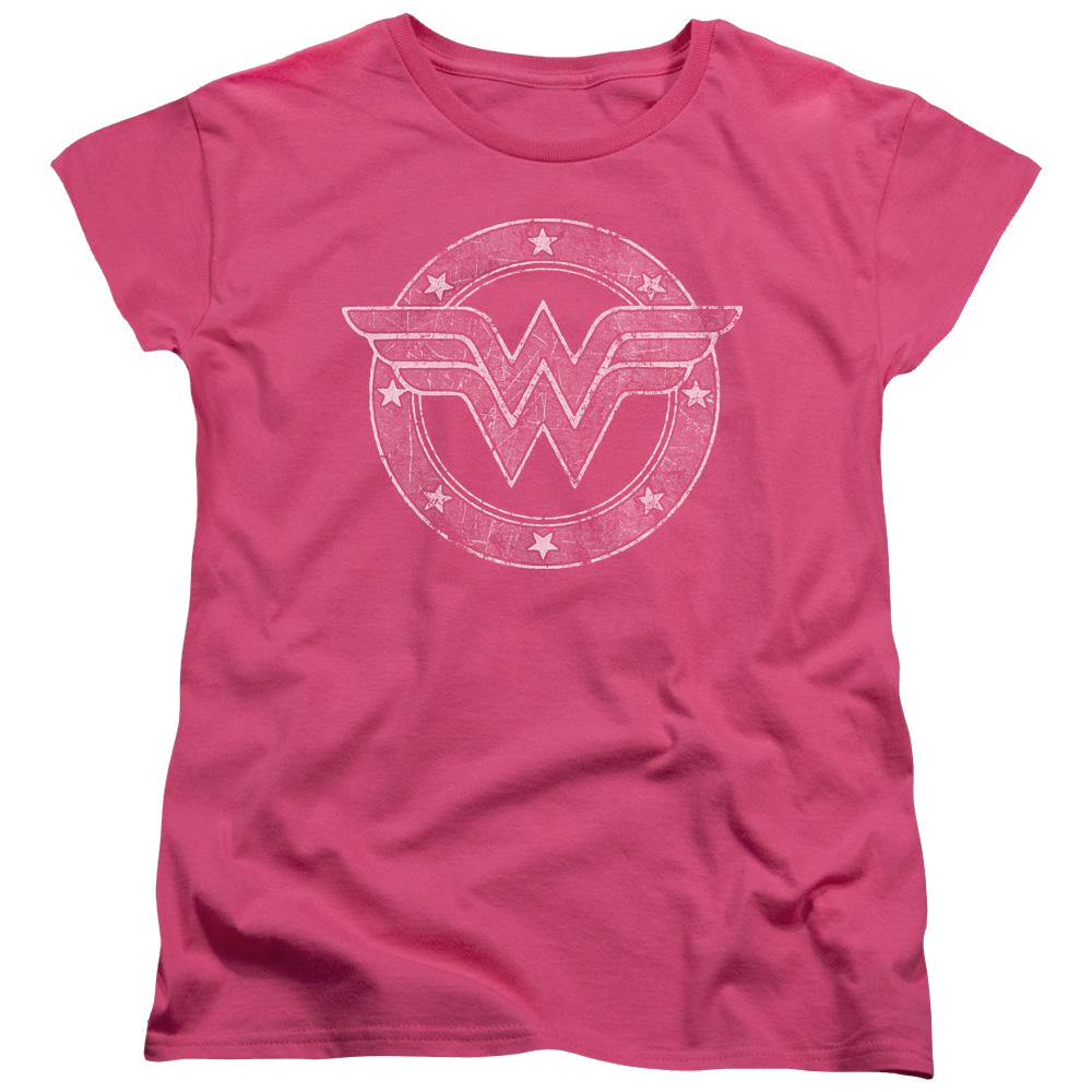 DC Comics Tattered Emblem - Women's T-Shirt Women's T-Shirt Wonder Woman