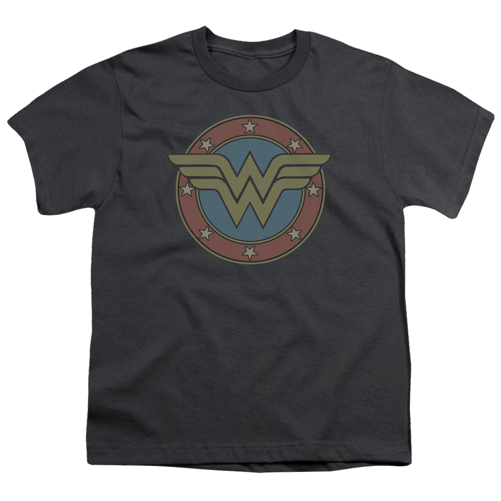 Wonder Woman Ww Vintage Emblem - Youth T-Shirt Youth T-Shirt (Ages 8-12) Wonder Woman