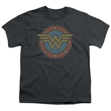Wonder Woman Ww Vintage Emblem - Youth T-Shirt Youth T-Shirt (Ages 8-12) Wonder Woman