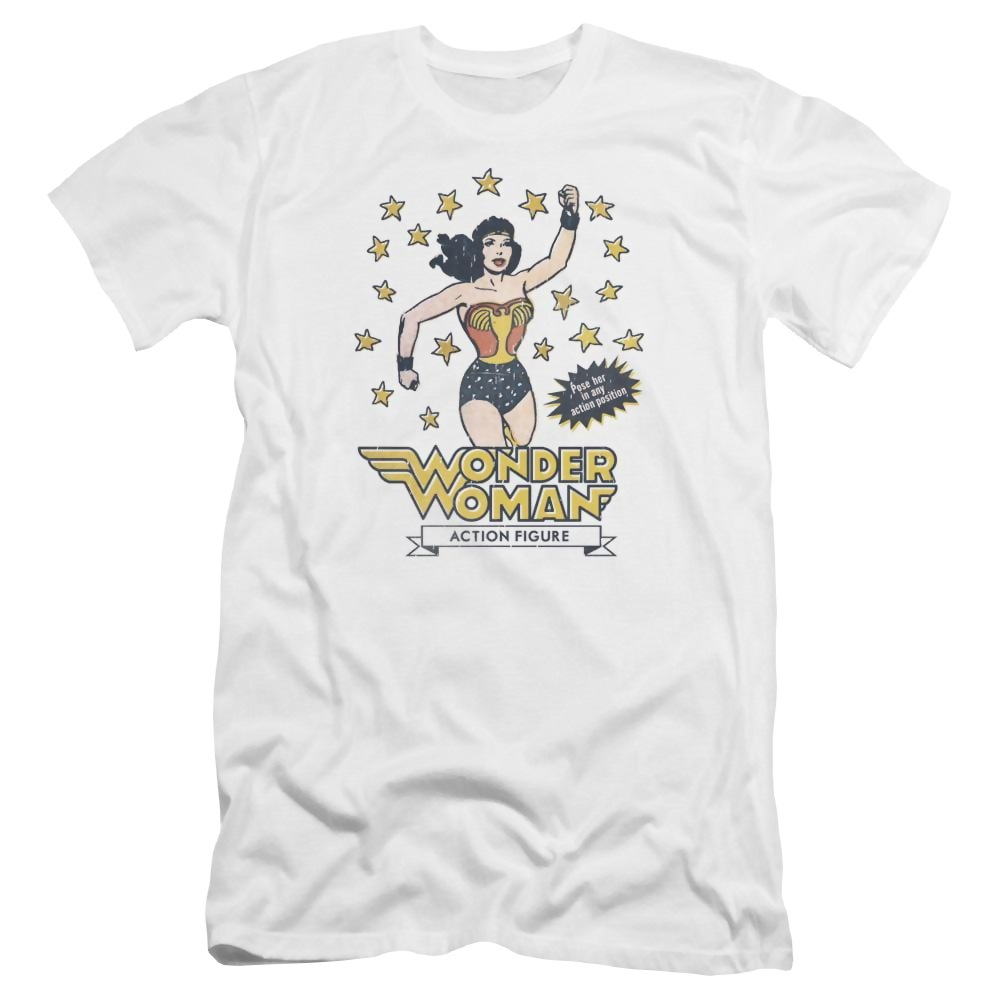 DC Comics Action Figure - Men's Premium Slim Fit T-Shirt Men's Premium Slim Fit T-Shirt Wonder Woman